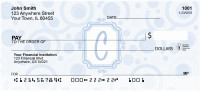 Bubbly Monogram C Personal Checks | MONO-05C