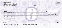 Bubbly Monogram J Personal Checks | MONO-05J
