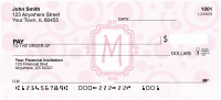 Bubbly Monogram M Personal Checks | MONO-05M