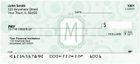 Bubbly Monogram M Personal Checks | MONO-05M