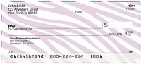 Zebra Pattern Personal Checks | OPC-11
