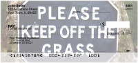Legalize Marijuana -Please Keep Off The Grass Personal Checks | PAT-33