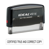 Certified True and Correct Stamp