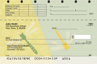 Retro Dragonflies Top Stub Checks | TSANI-008