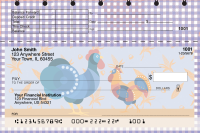Country Rooster Top Stub Checks | TSANI-013