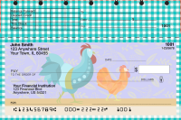 Country Rooster Top Stub Checks | TSANI-013