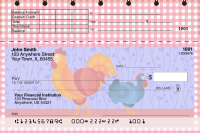 Country Rooster Top Stub Checks | TSANI-013