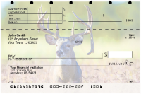Big Horned Buck Deer Top Stub Personal Checks | TSANK-71