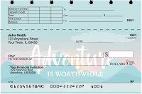 Motivational Mountains Top Stub Checks | TSSAY-01