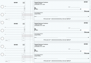 Blue Knit Standard Disbursement Business Checks