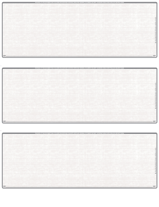 Grey Safety Blank 3 Per Page Laser Checks