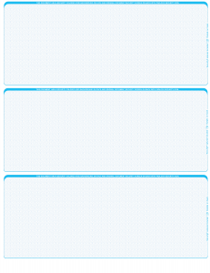 Teal Safety Blank 3 Per Page Laser Checks