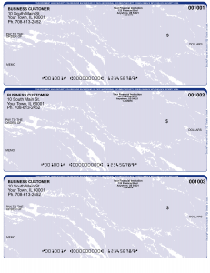 Blue Marble 3 Per Page Laser Checks