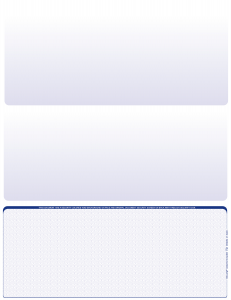Blue Safety Blank Bottom Laser Checks