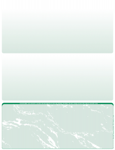 Green Marble Blank Bottom Laser Checks