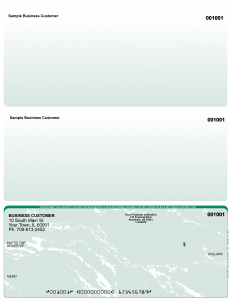 Green Marble Bottom Laser Checks
