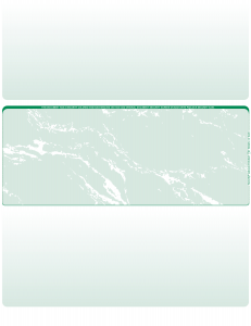 Green Marble Blank Middle Laser Checks