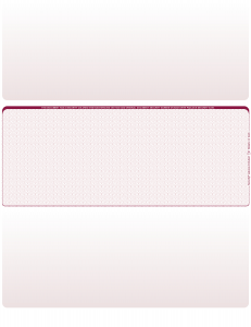 Burgundy Safety Blank Middle Laser Checks