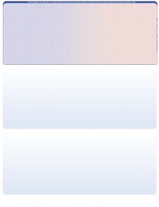 Blue Red Blank Top Laser Checks