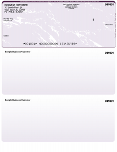 Violet Marble Top Laser Checks