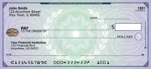 Blue Green Hologram Checks