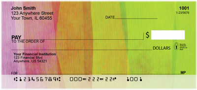 Pastel Brushstrokes Personal Checks | ABS-53