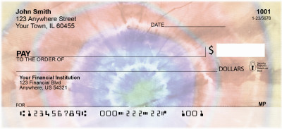Tie Dye Retro Personal Checks | ABS-54