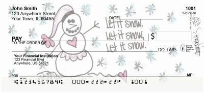 Let It Snow, Let It Snow, Let It Snow! Personal Checks by Amy S Petrik | AMY-07