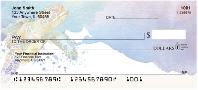 Elegant Sea Turtles Personal Checks | ANI-017