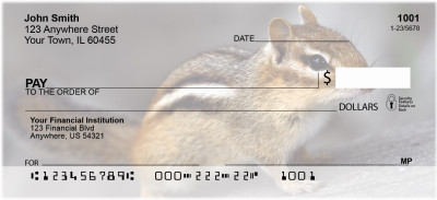 Chipmunk Portraits Personal Checks | ANJ-26