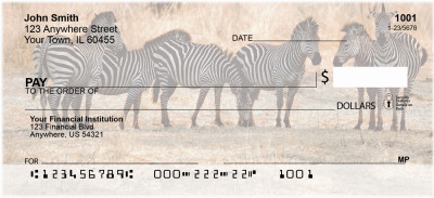 Zebra Safari Personal Checks | ANJ-94