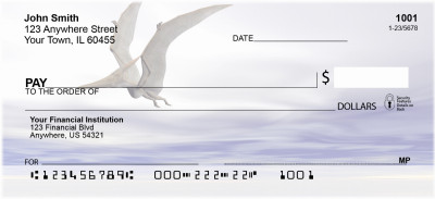 Flying Dinosaurs Personal Checks | ANK-63