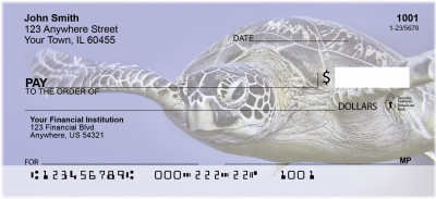 Sea Turtles Under Water Personal Checks | ANK-72