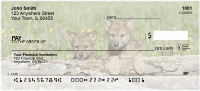 Mischievous Wolves Personal Checks | ANK-84