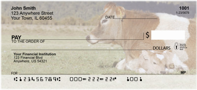Bonding Baby Calves Personal Checks | ANK-89