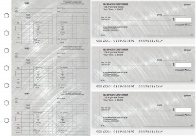 Brushed Metal Multi-Purpose Counter Signature Business Checks | BU3-7CDS23-MPC