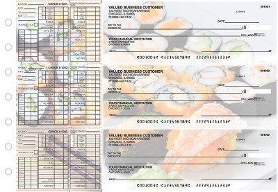 Japanese Cuisine Payroll Designer Business Checks  | BU3-CDS06-PAY