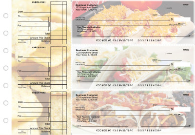 Mexican Cuisine Standard Business Checks | BU3-CDS07-STA