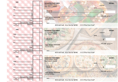 Pizza Standard Business Checks | BU3-CDS08-STA
