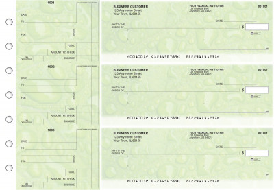 Leaf Standard Mailer Business Checks | BU3-CDS19-SML