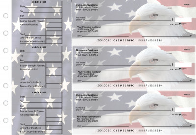 American Flag General Business Checks | BU3-CDS32-GEN