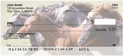 Running Horses Personal Checks | CCS-68