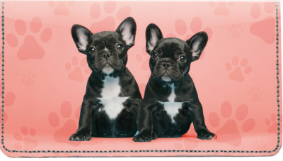 French Bulldog Pups Keith Kimberlin Leather Cover | CDP-KKM11
