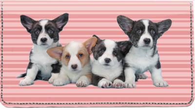 Corgi Pups Keith Kimberlin Leather Cover | CDP-KKM21