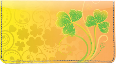 Shamrock Shuffle Leather Checkbook Cover | CDP-TVL18