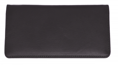 Dark Brown Premium Leather Checkbook Cover  | CLG-BRN02