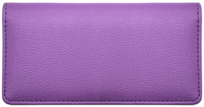 Violet Textured Leather Checkbook Cover | CLP-VLT02