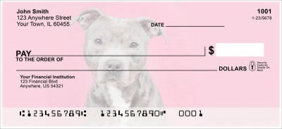 Bully Breed Love Personal Checks | DOG-113