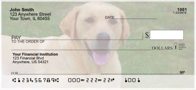 Majestic Yellow Lab Personal Checks | DOG-56