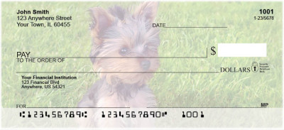 Yorkies Personal Checks | DOG-57